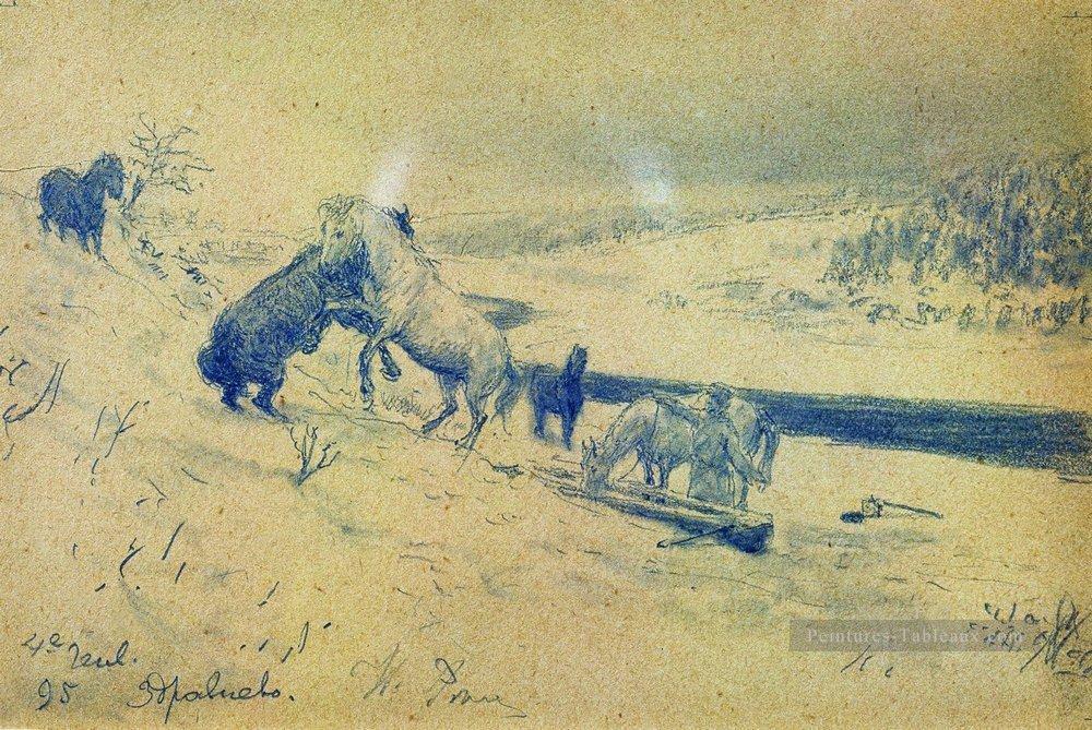 paysage zdravnevo Ilya Repin Peintures à l'huile